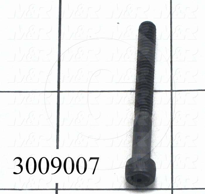 Machine Screws, Socket Head, Steel, Thread Size 8-32, Screw Length 1 1/2 in., Full Thread Length, Right Hand, Black Oxide