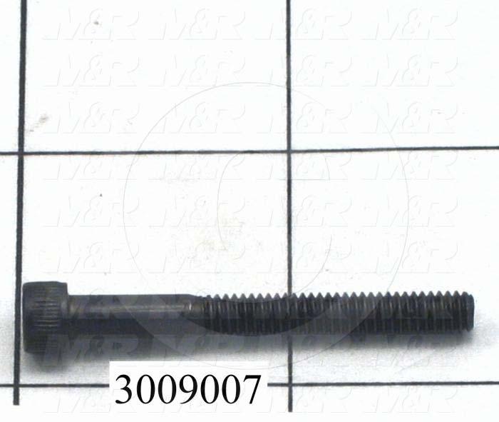 Machine Screws, Socket Head, Steel, Thread Size 8-32, Screw Length 1 1/2 in., Full Thread Length, Right Hand, Black Oxide