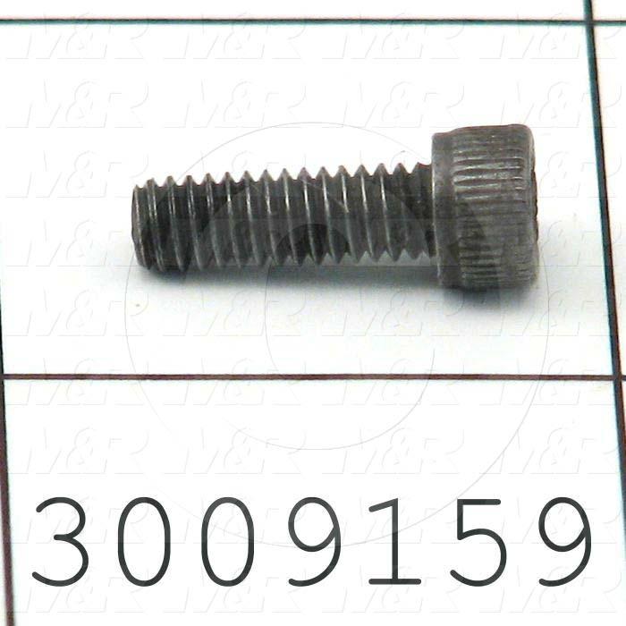 Machine Screws, Socket Head, Steel, Thread Size 8-32, Screw Length 1/2 in., Full Thread Length, Right Hand, Black Oxide