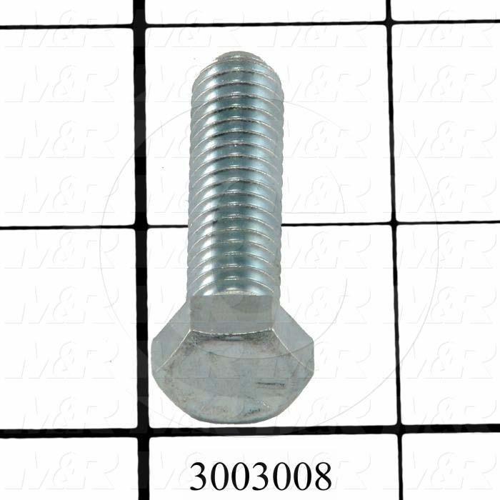 Machine Screws, Whiz Lock Head, Steel, Grade Class 5, Thread Size 1/2-20, Screw Length 1 1/4 in., Full Thread Length, Right Hand