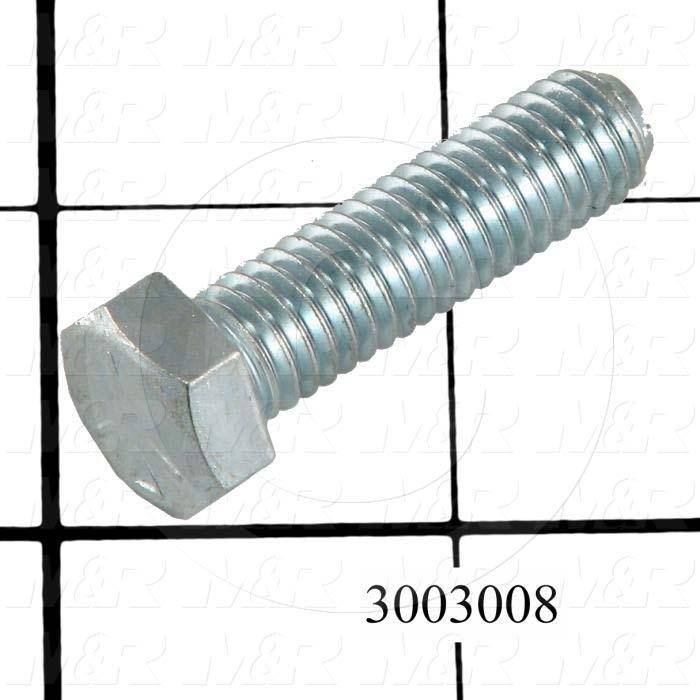 Machine Screws, Whiz Lock Head, Steel, Grade Class 5, Thread Size 1/2-20, Screw Length 1 1/4 in., Full Thread Length, Right Hand
