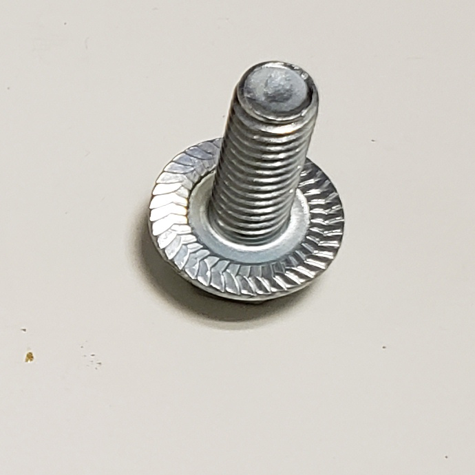 Machine Screws, Whiz Lock Head, Steel, Grade Class 8, Thread Size 3/8-16, Screw Length 1", Right Hand, Zinc
