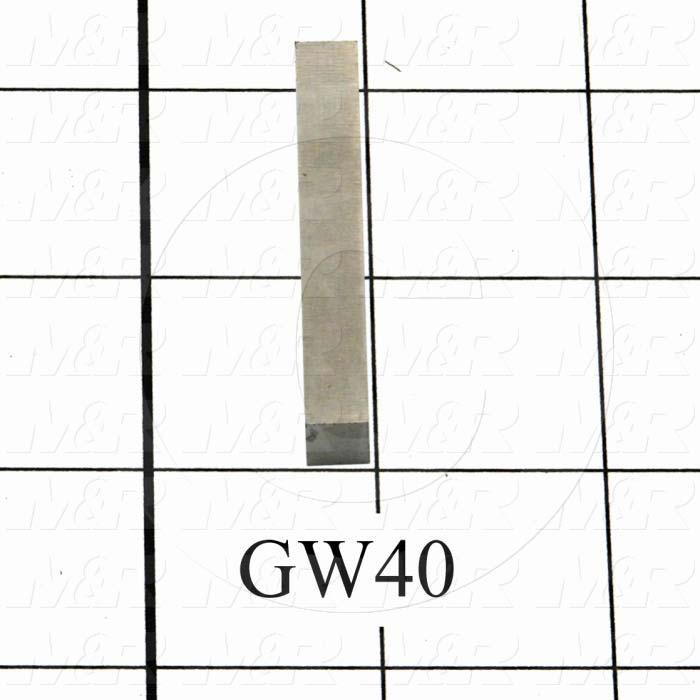 Magnet, Rectangular Type, 2" Length, 3/8" Width, 9/32" Thickness, 1 Gal. Notes, Cast Alnico Magnetized Material