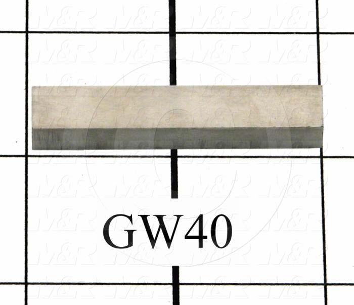 Magnet, Rectangular Type, 2" Length, 3/8" Width, 9/32" Thickness, 1 Gal. Notes, Cast Alnico Magnetized Material