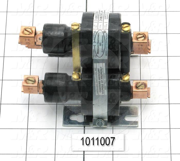 Mercury Relay, 3 Poles, Coil Voltage 220VAC, 3PDT, 60A, 220V