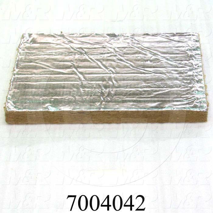 Mineral Wool, Aluminum Facing Type, 2.00 in. Height, 24.00" Width, 48 in. Length