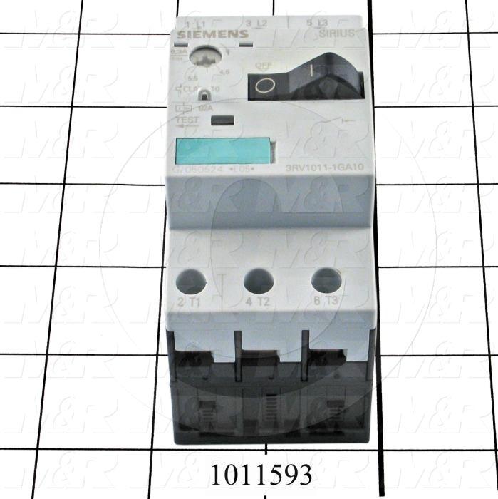 Motor Starter Protector, 4.5A Minimum Current, 6.3A Maximum Current, 5 HP @ 3PH 480VAC
