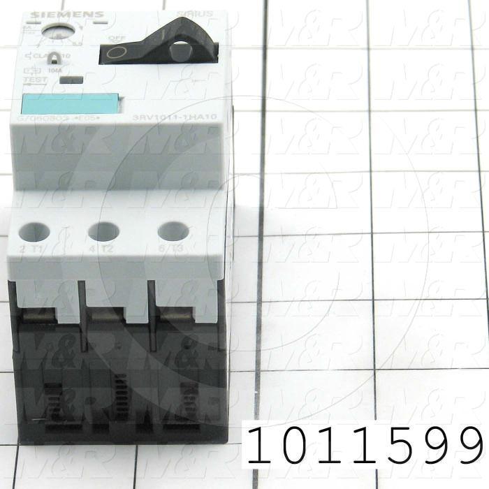 Motor Starter Protector, 5.5A Minimum Current, 8A Maximum Current, 5 HP @ 3PH 480VAC