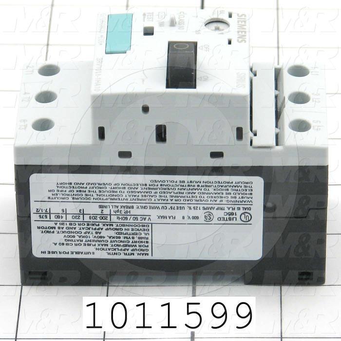 Motor Starter Protector, 5.5A Minimum Current, 8A Maximum Current, 5 HP @ 3PH 480VAC