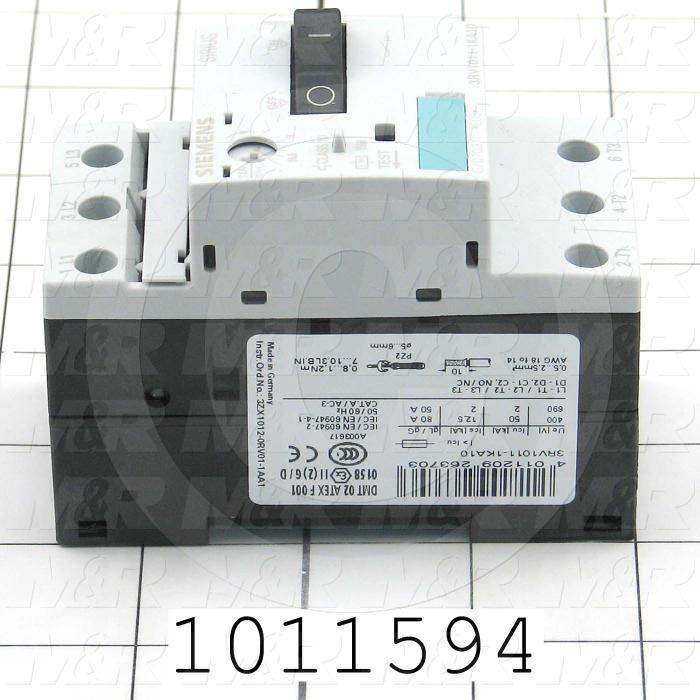 Motor Starter Protector, 9A Minimum Current, 12A Maximum Current, 7.5 HP @ 3PH 480VAC