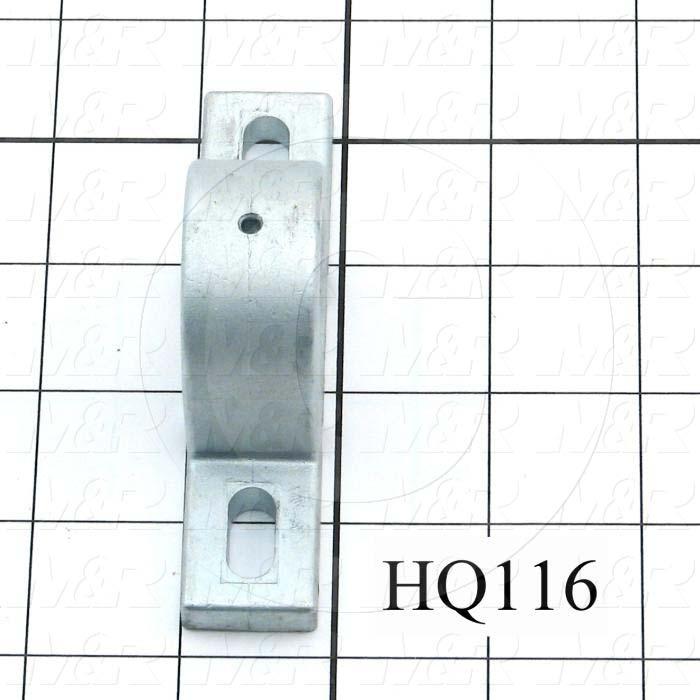 Mounted Bearing Units, Ball, Pillow Block Housing Type, 0.625 in. Inside Diameter, Slot  0.30" X 0.65" Mounting Holes, 4.00 in. Overall Length, 1.78" Height, 0.89" Width