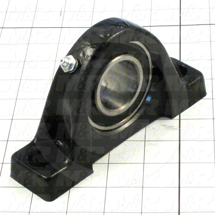 Mounted Bearing Units, Ball, Pillow Block Housing Type, 1.438" Inside Diameter, High Temp. 450  Deg. F Seal Type, 1/2" Bolt Mounting Holes, 6.88" Overall Length, 3.63" Height