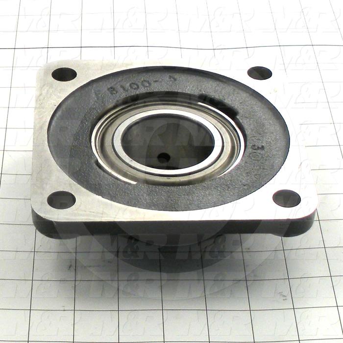 Mounted Bearing Units, Pillow Block Housing Type, 2.19" Inside Diameter, 5/8" Bolt Mounting Holes