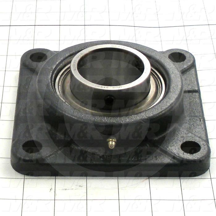 Mounted Bearing Units, Pillow Block Housing Type, 2.19" Inside Diameter, 5/8" Bolt Mounting Holes