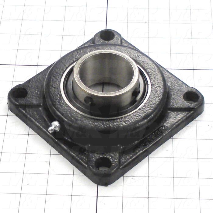 Mounted Bearing Units, Roller, Four-Bolt Square Flange Housing Type, 2.19" Inside Diameter