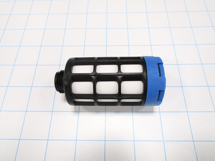 Muffler, 1/2 U Port Size IN, 30 dB Noise Reduction