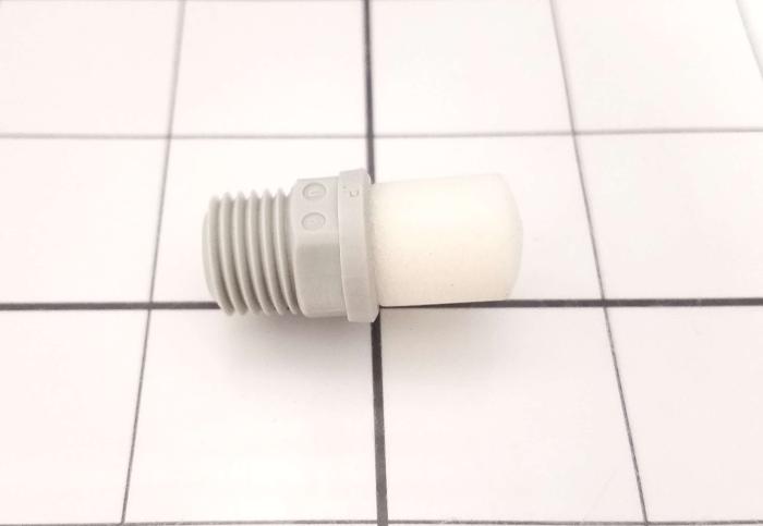 Muffler, 1/4 NPT Port Size IN, 25 dB Noise Reduction, 15 sqmm Effective Area