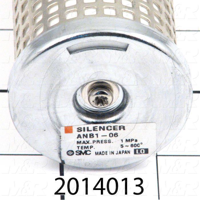 Muffler, 3/4 NPT Port Size IN, 38 dB Noise Reduction, 160 sqmm Effective Area