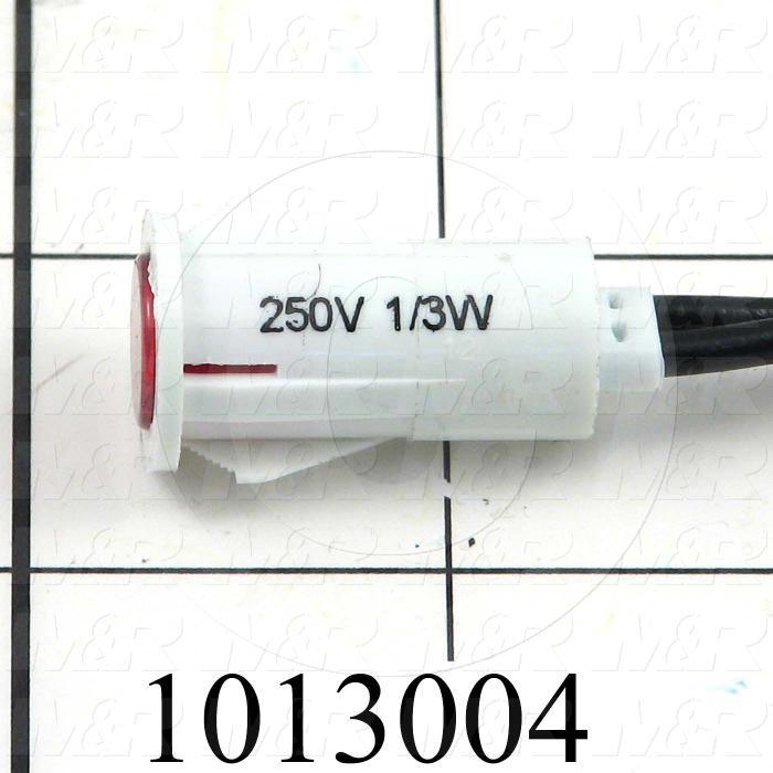 Neon Lamp, Red, 230VAC