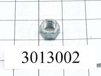 Nuts, Finish Hex, 1/2-20 Thread Size, Right Hand, Steel, Zinc