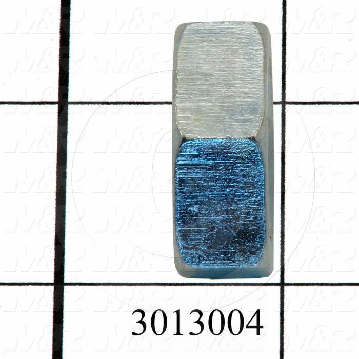 Nuts, Finish Hex, 1/4"-20 Thread Size, Right Hand, Steel, Zinc
