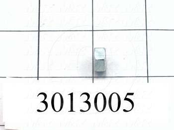 Nuts, Finish Hex, 1/4-28 Thread Size, Right Hand, Steel, Zinc