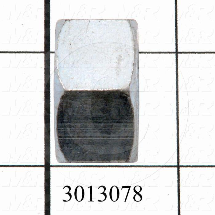 Nuts, Finish Hex, 3/4-10 Thread Size, Right Hand, Steel, Zinc