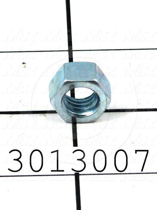 Nuts, Finish Hex, 3/8-16 Thread Size, Right Hand, Steel, Zinc