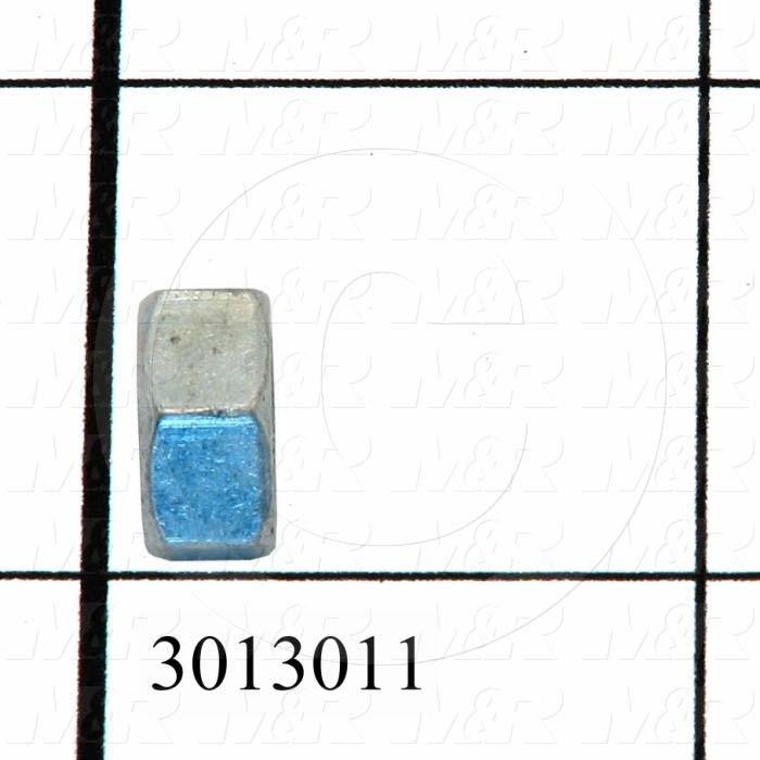 Nuts, Finish Hex, 5/16-24 Thread Size, Right Hand, Steel, Zinc