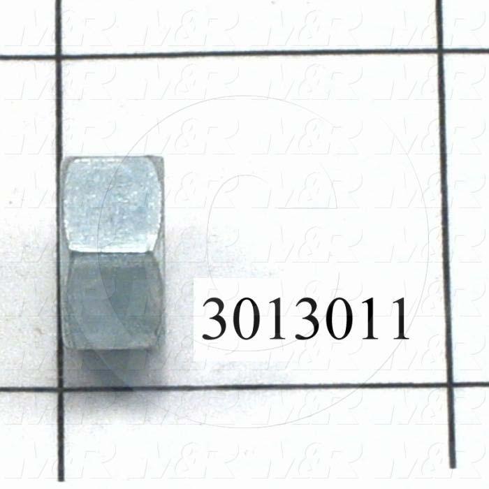 Nuts, Finish Hex, 5/16-24 Thread Size, Right Hand, Steel, Zinc