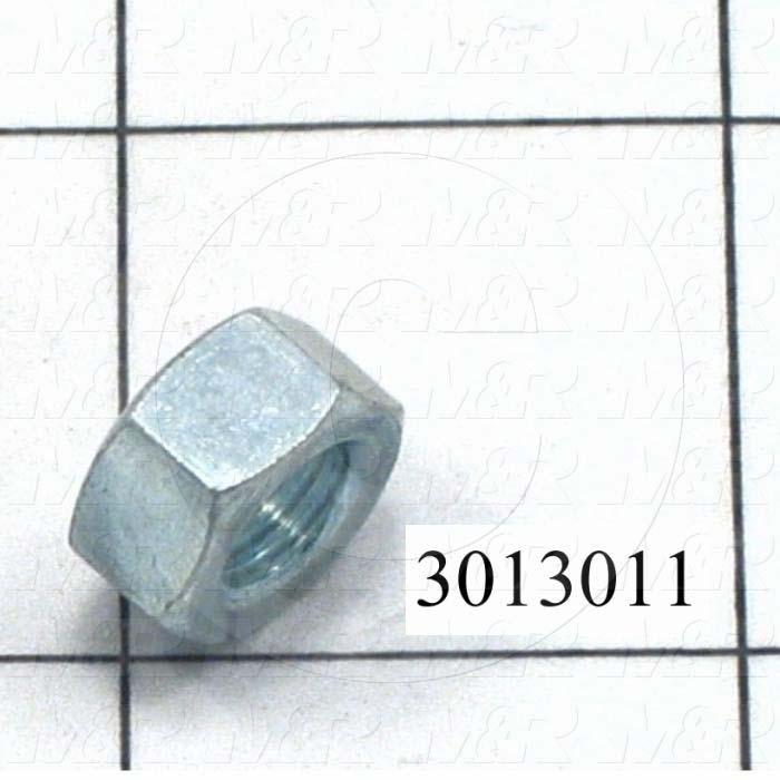 Nuts, Finish Hex, 5/16-24 Thread Size, Right Hand, Steel, Zinc