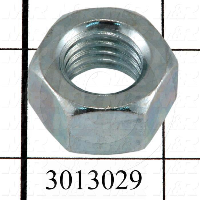 Nuts, Finish Hex, 5/8-11 Thread Size, Right Hand, Steel, Zinc