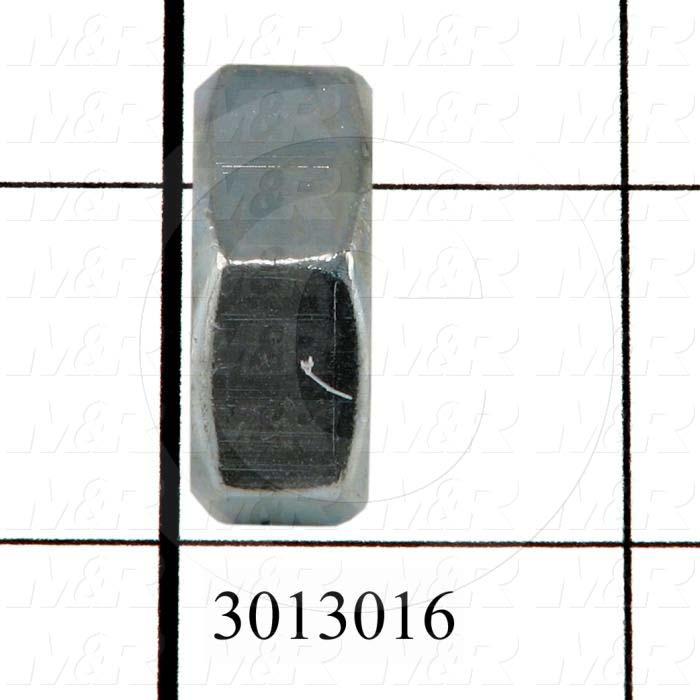 Nuts, Finish Hex, 5/8-18 Thread Size, Right Hand, Steel, Zinc