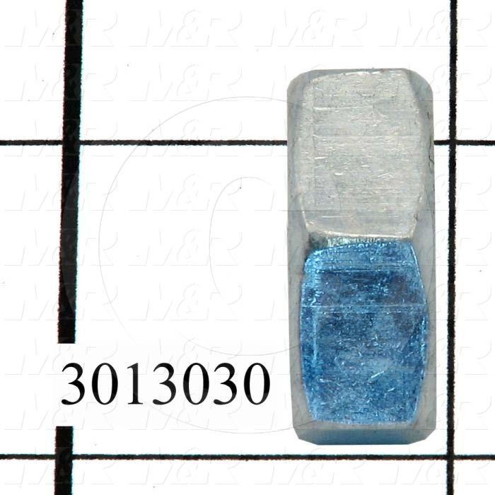 Nuts, Finish Hex, 7/8-14 Thread Size, Right Hand, Steel, Zinc