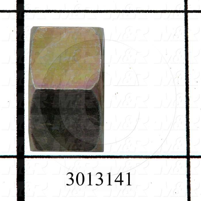 Nuts, Finish Hex, Grade Class 8, 1/2-20 Thread Size, Right Hand, Steel, Zinc
