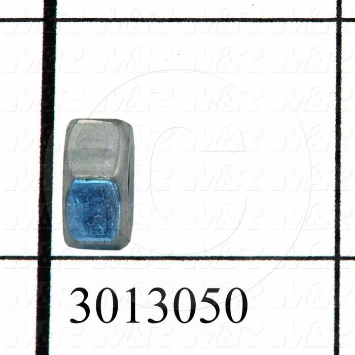 Nuts, Finish Hex Jam, 1/2-13 Thread Size, Right Hand, Steel, Zinc