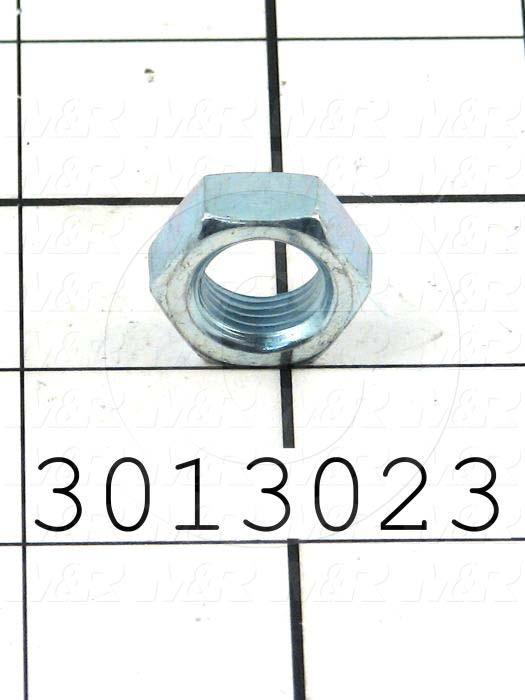 Nuts, Finish Hex Jam, 1/2-20 Thread Size, Right Hand, Steel, Zinc