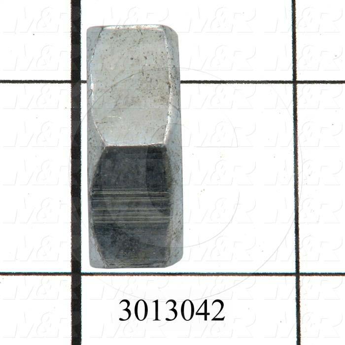 Nuts, Finish Hex Jam, 3/4-10 Thread Size, Right Hand, Steel, Zinc
