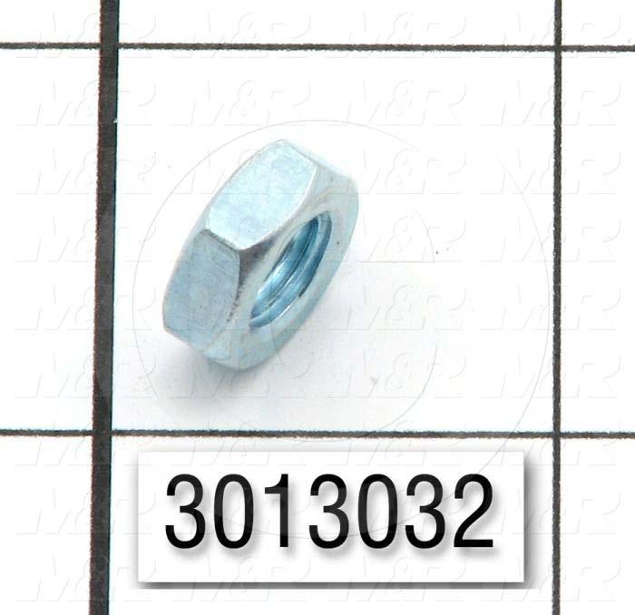 Nuts, Finish Hex Jam, 5/16-24 Thread Size, Right Hand, Steel, Zinc