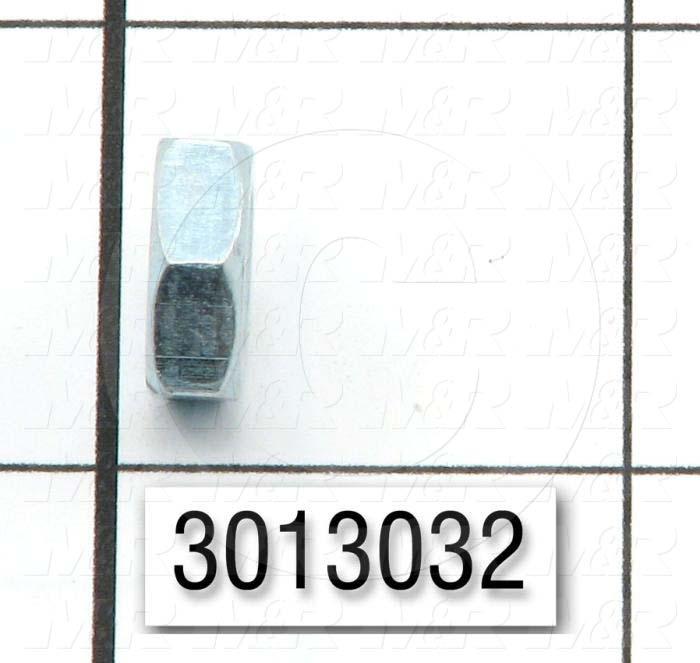 Nuts, Finish Hex Jam, 5/16-24 Thread Size, Right Hand, Steel, Zinc