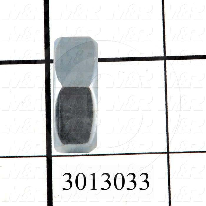 Nuts, Finish Hex Jam, 5/8-18 Thread Size, Right Hand, Steel, Zinc