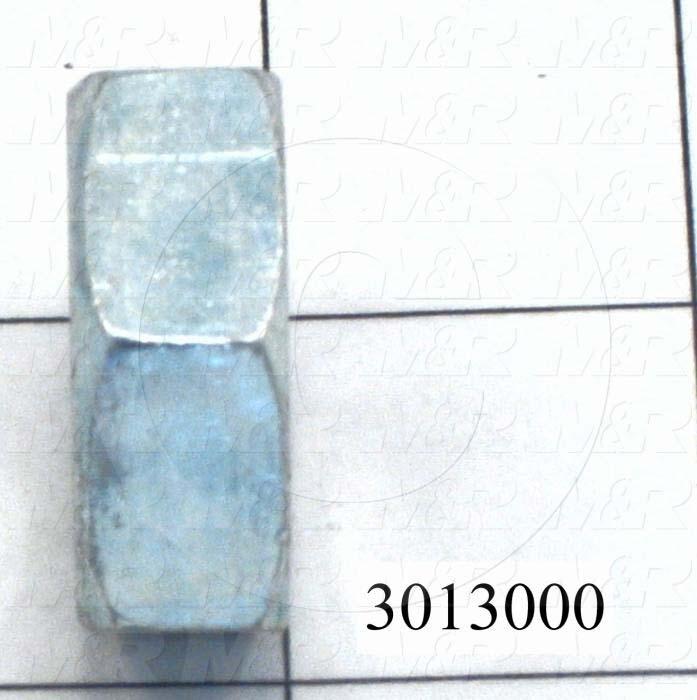 Nuts, Finish Hex Jam, 7/8-14 Thread Size, Right Hand, Steel, Zinc