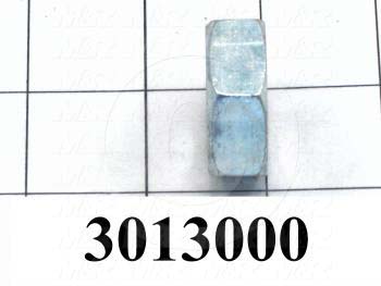 Nuts, Finish Hex Jam, 7/8-14 Thread Size, Right Hand, Steel, Zinc