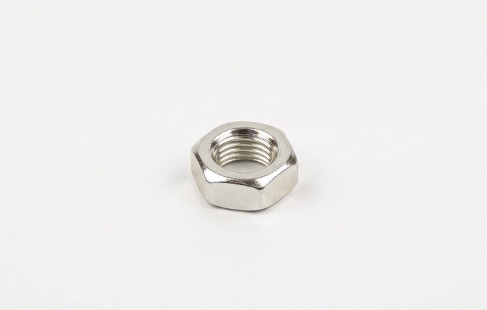 Nuts, Finish Hex Jam, M8 Thread Size, Right Hand, Steel, Zinc Plated