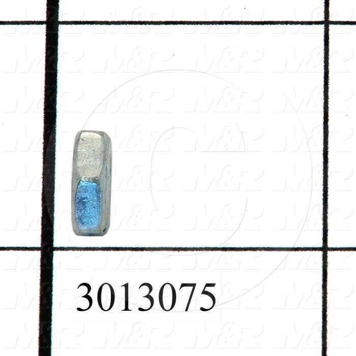 Nuts, Hex, 10-32 Thread Size, Right Hand, Steel, Zinc