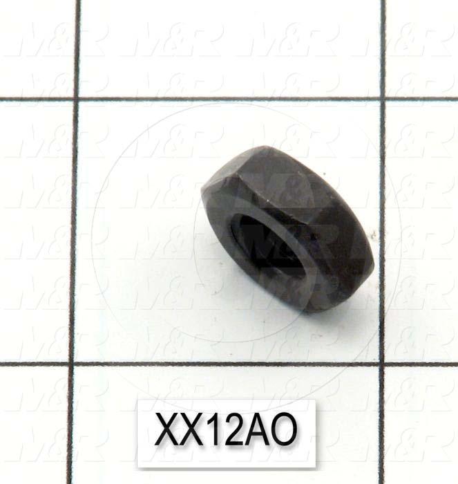 Nuts, Hex, 5/16-18 Thread Size, Right Hand, Steel, Black Oxide