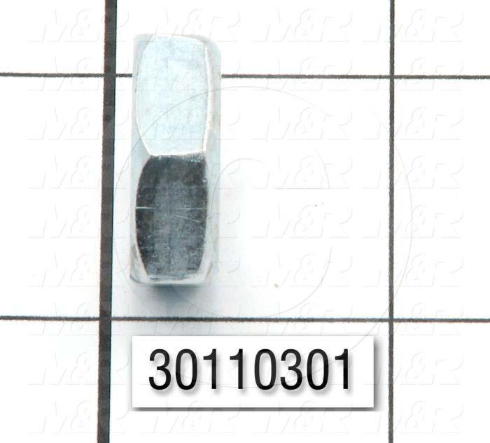 Nuts, Thin Hex, Grade Class 5, 9/16-18 Thread Size, Right Hand, Steel, Zinc