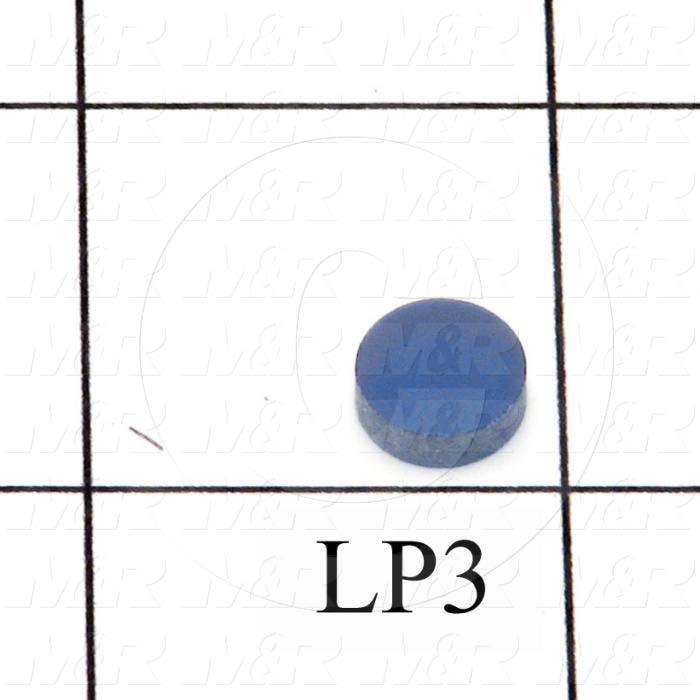 Optical Filters, Filter Glass, Blue, B390, 1 Gal., 0.370" Diameter, 0.118" Thickness