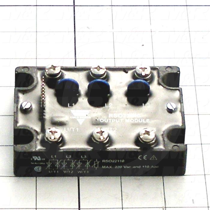 Output Module, SSR, 220VAC, 110A, 3 Phase