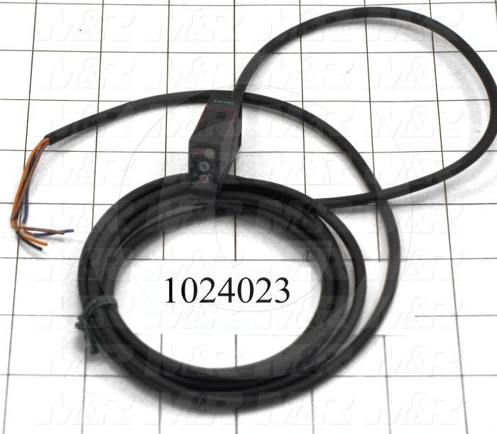 Photoeletric Sensor, 4mm threaded, Diffuse Reflection, 500mm Sensing Range, NPN, 12-24VDC